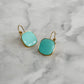 Viva Drop Earrings – Seafoam Aqua