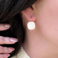 Viva Drop Earrings – Moon White