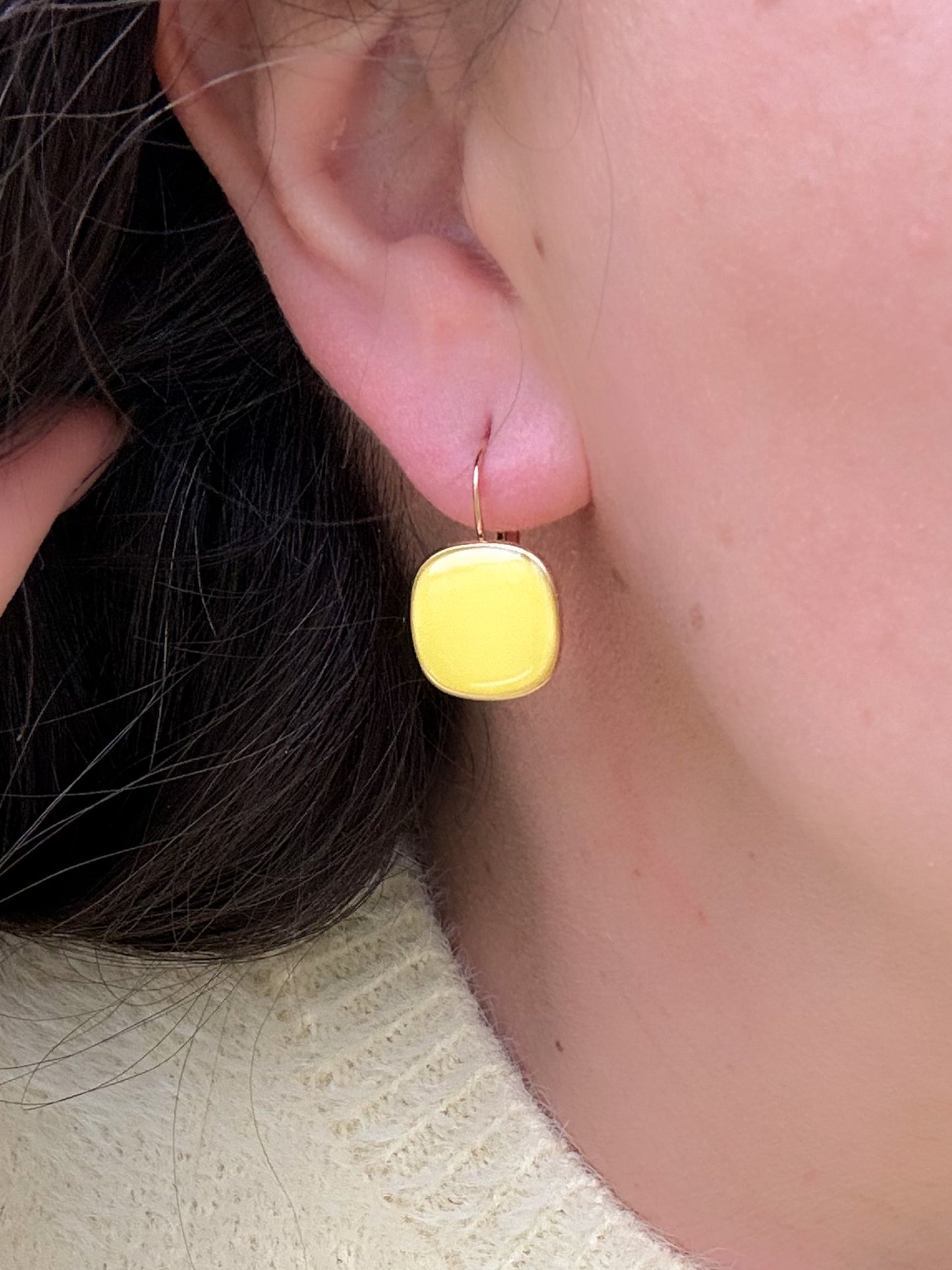 Viva Drop Earrings – Lemon Zest
