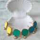 Viva Colour Pearl Earrings - Aqua Pop