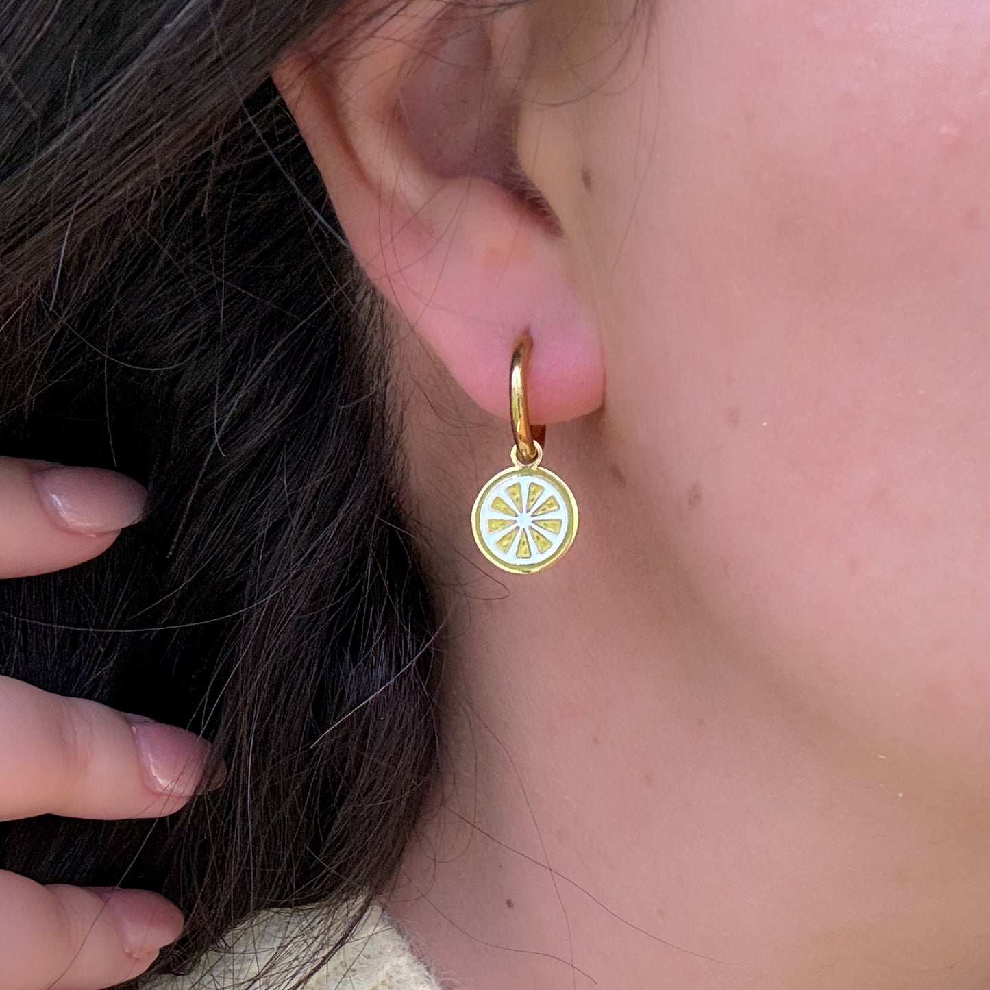 Capri Citrus Hoops - Gold