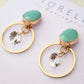Halo Light Earrings — Aqua Frost