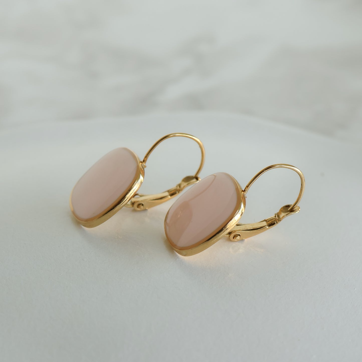 Viva Drop Earrings – Petal Pink