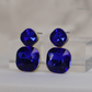 Radiance Duo Gem Earrings - Sapphire