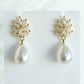 Fiore Pearl Drop Earrings – Gold