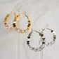 LUMINA Crystal Hoop Earrings - Gold
