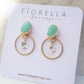 Halo Light Earrings — Aqua Frost