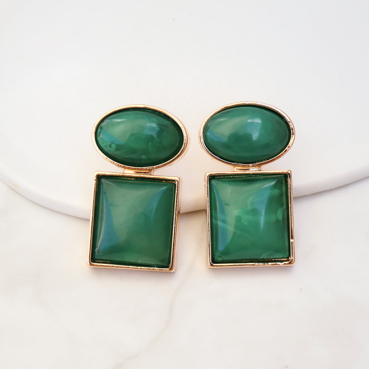Forma Drop Earrings – Forest