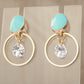 Halo Light Earrings — Aqua Frost