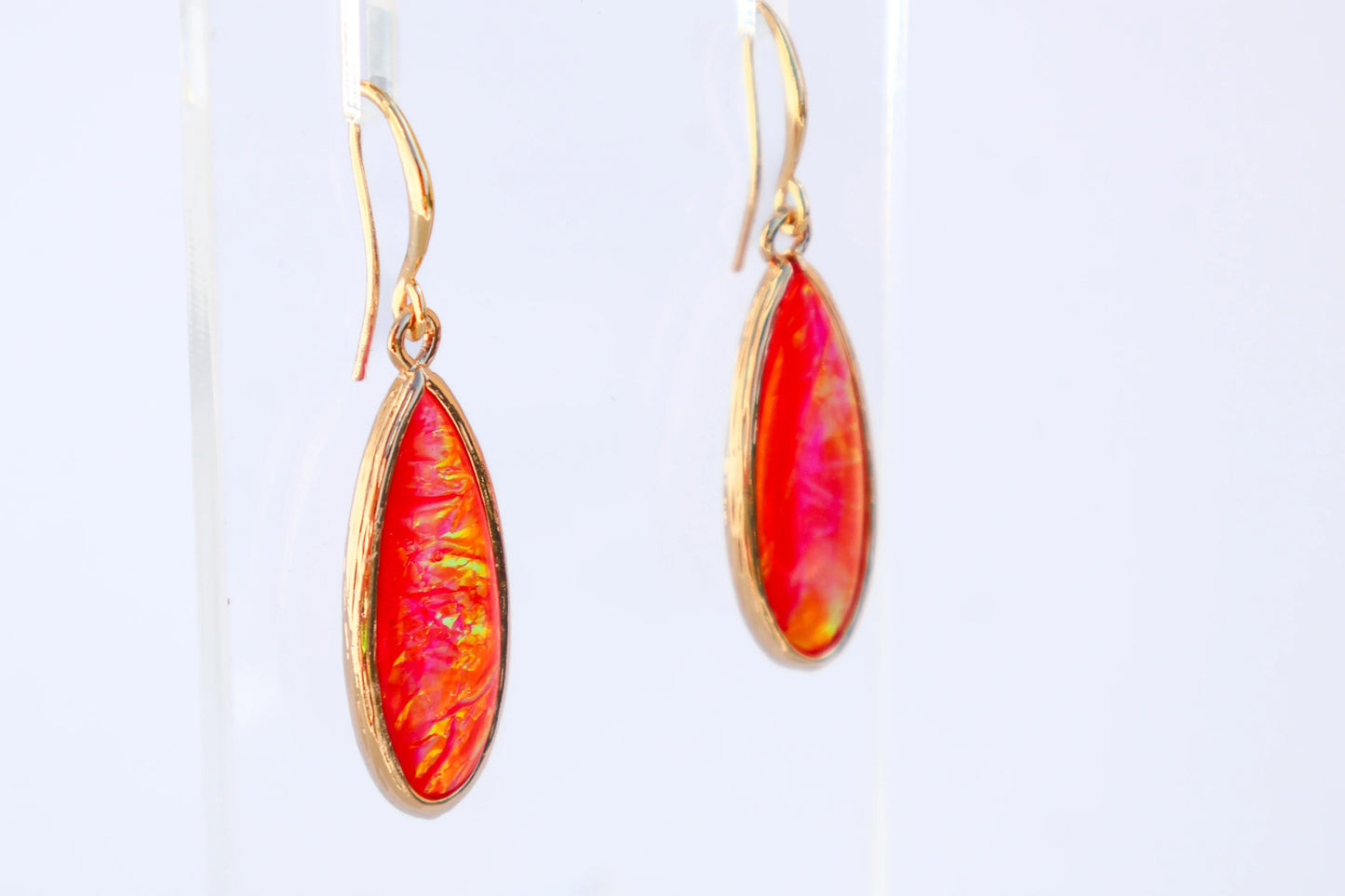 Iridescent Teardrop Elements Earrings