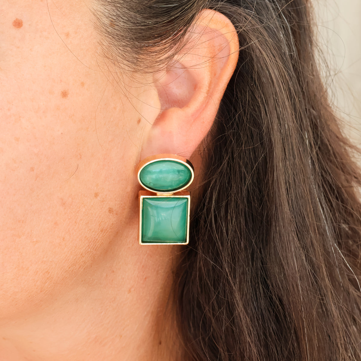 Forma Drop Earrings – Forest
