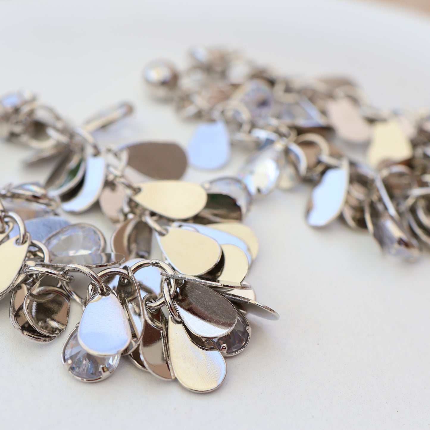 Liquid Light - Statement Silver Earrings