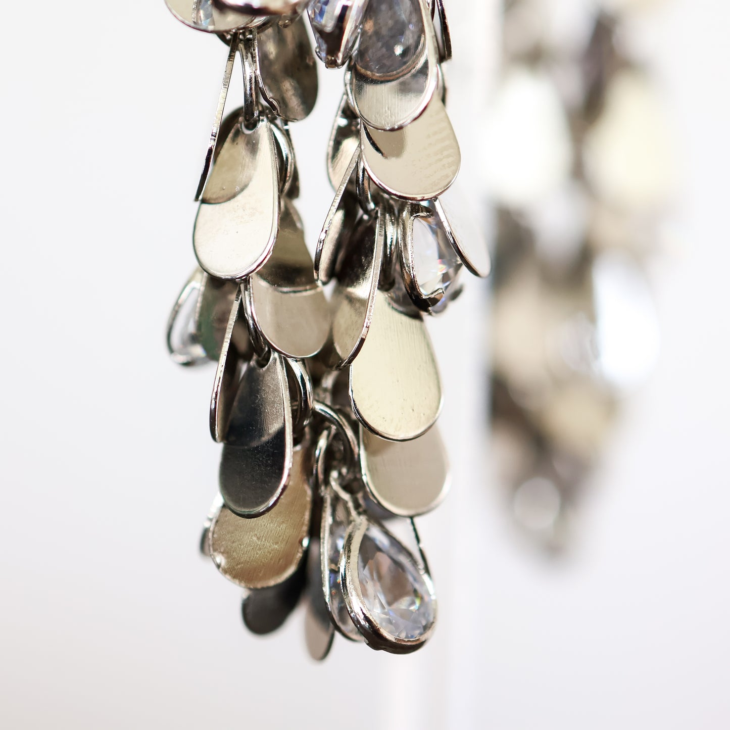 Liquid Light - Statement Silver Earrings