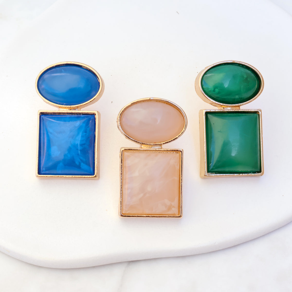 Forma Drop Earrings – Milk