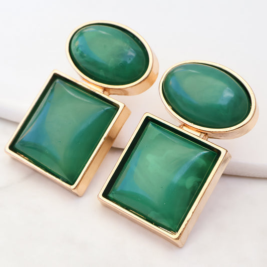 Forma Drop Earrings – Forest