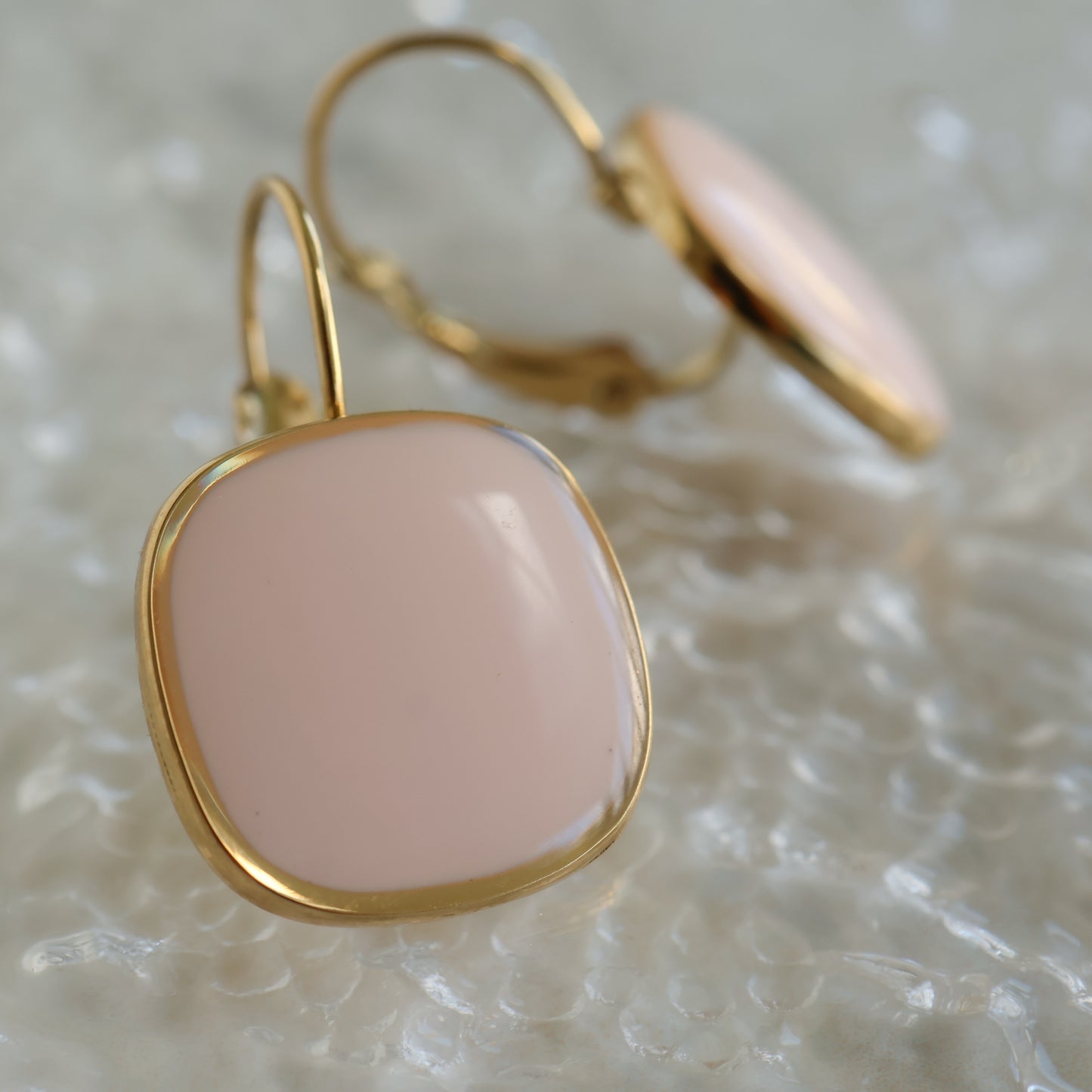 Viva Drop Earrings – Petal Pink