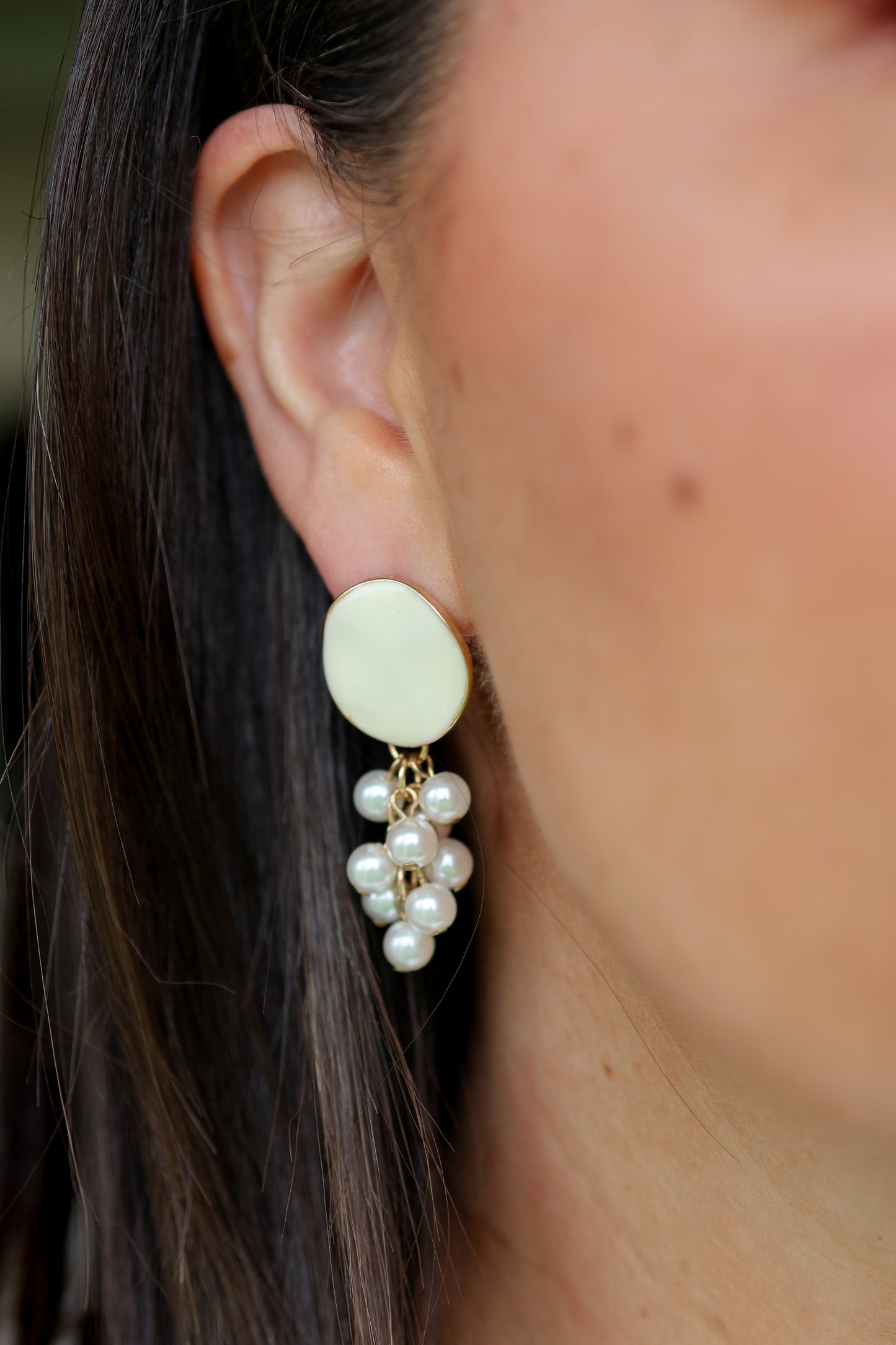 Viva Pearl Drop Earrings - Ivory