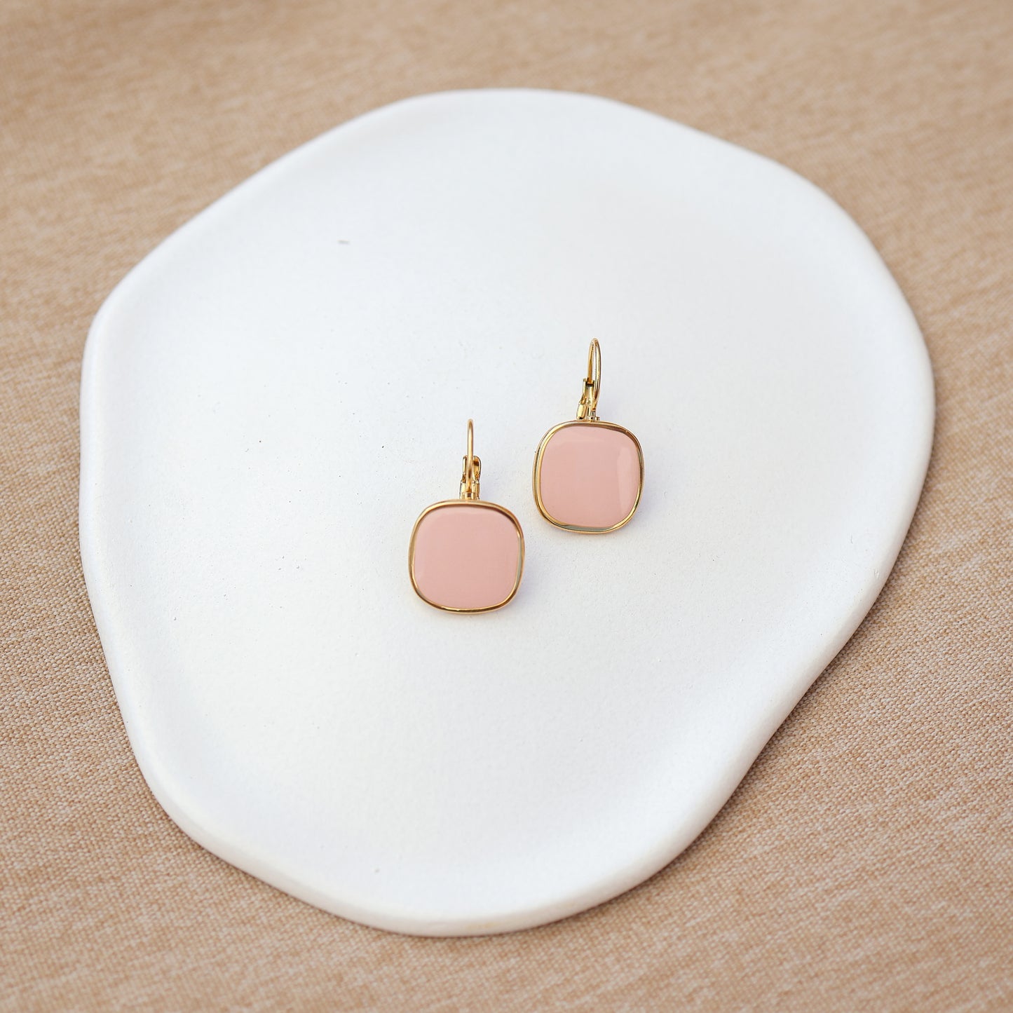 Viva Drop Earrings – Petal Pink
