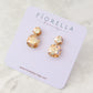 Radiance Duo Gem Earrings - Champagne