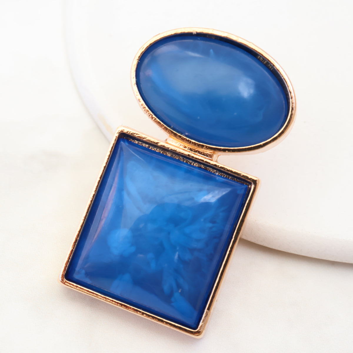 Forma Drop Earrings – Cobalt