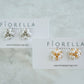 Fiore Pearl Stud Earrings - Silver