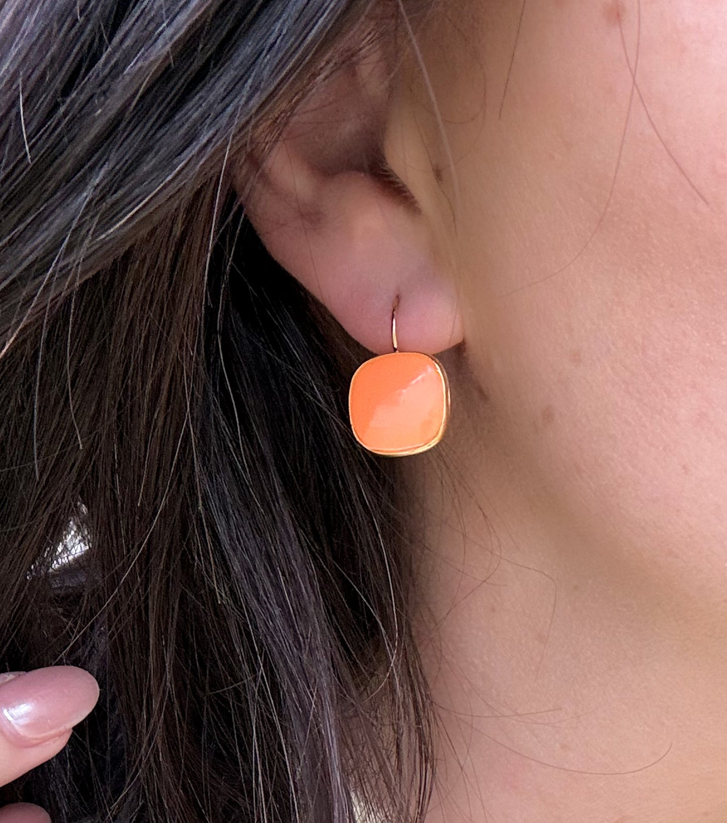 Viva Drop Earrings – Sunset Orange