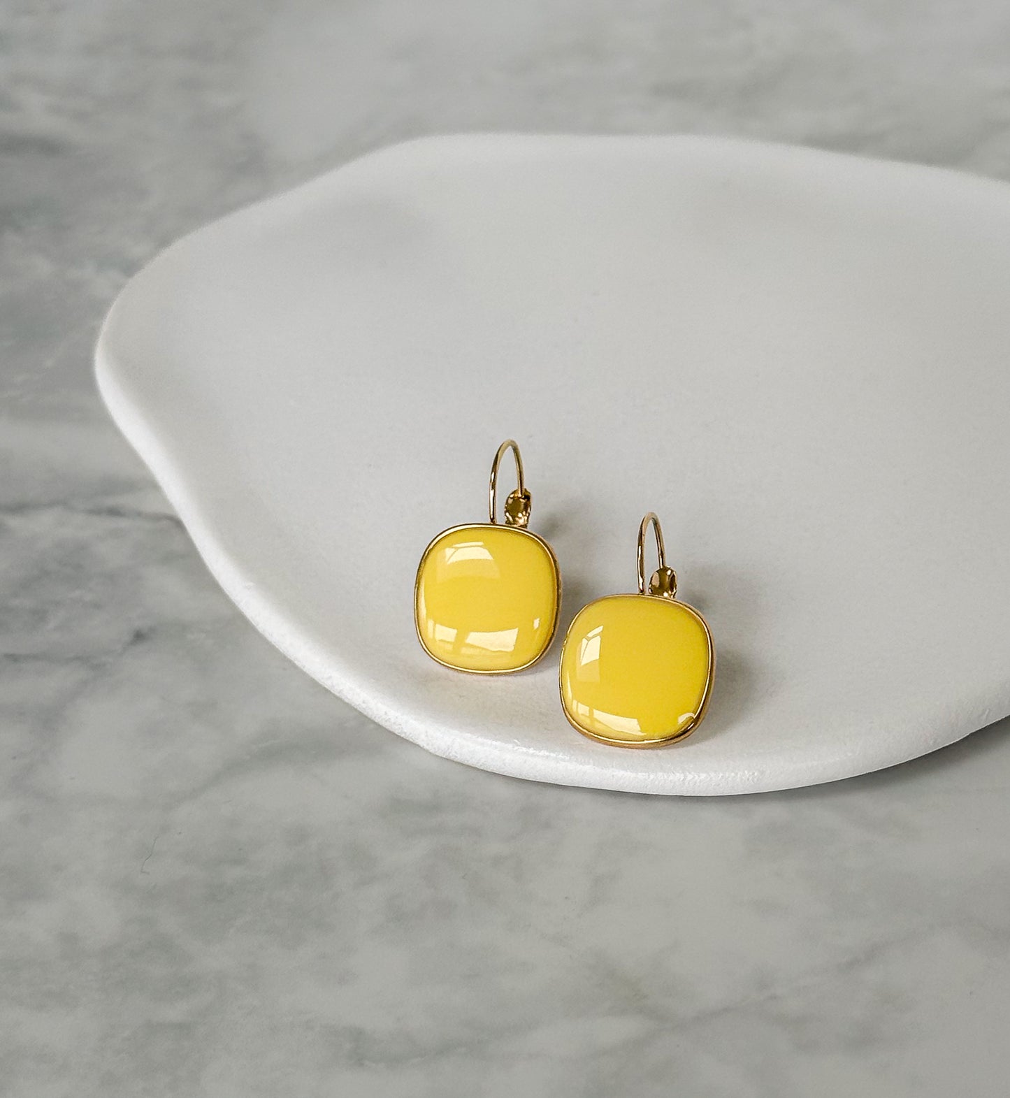 Viva Drop Earrings – Lemon Zest