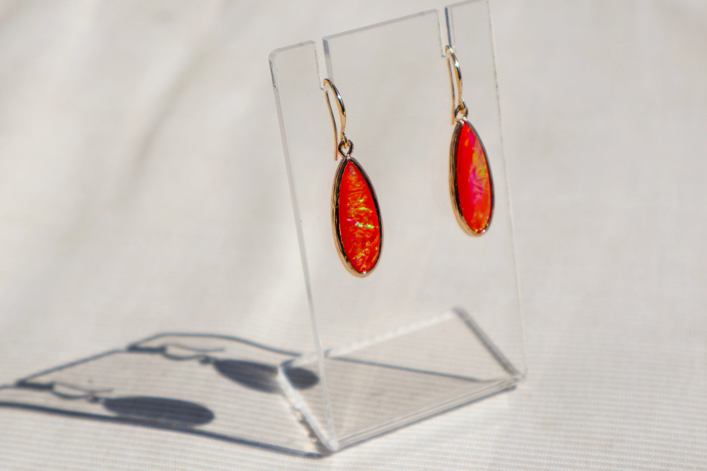 Iridescent Teardrop Elements Earrings