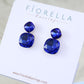 Radiance Duo Gem Earrings - Sapphire