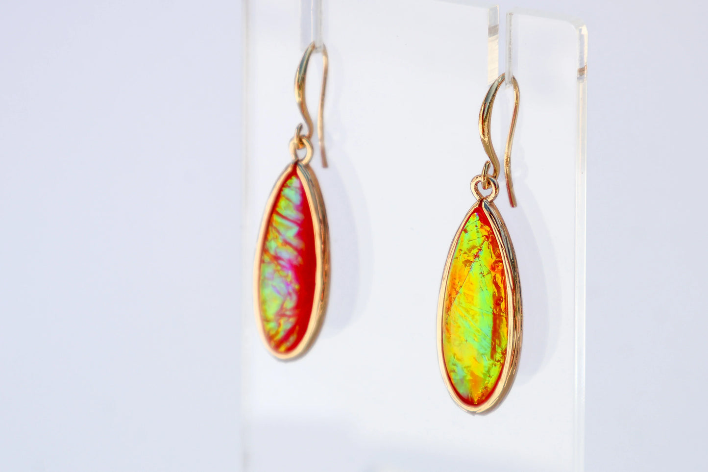 Iridescent Teardrop Elements Earrings