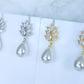 Fiore Pearl Drop Earrings – Gold