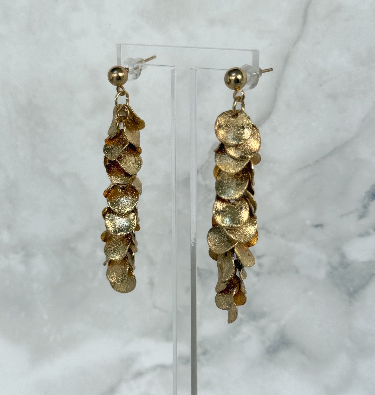 Solara Cascade Drop Earrings - Gold