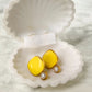 Viva Colour Pearl Earrings - Sunshine Yellow
