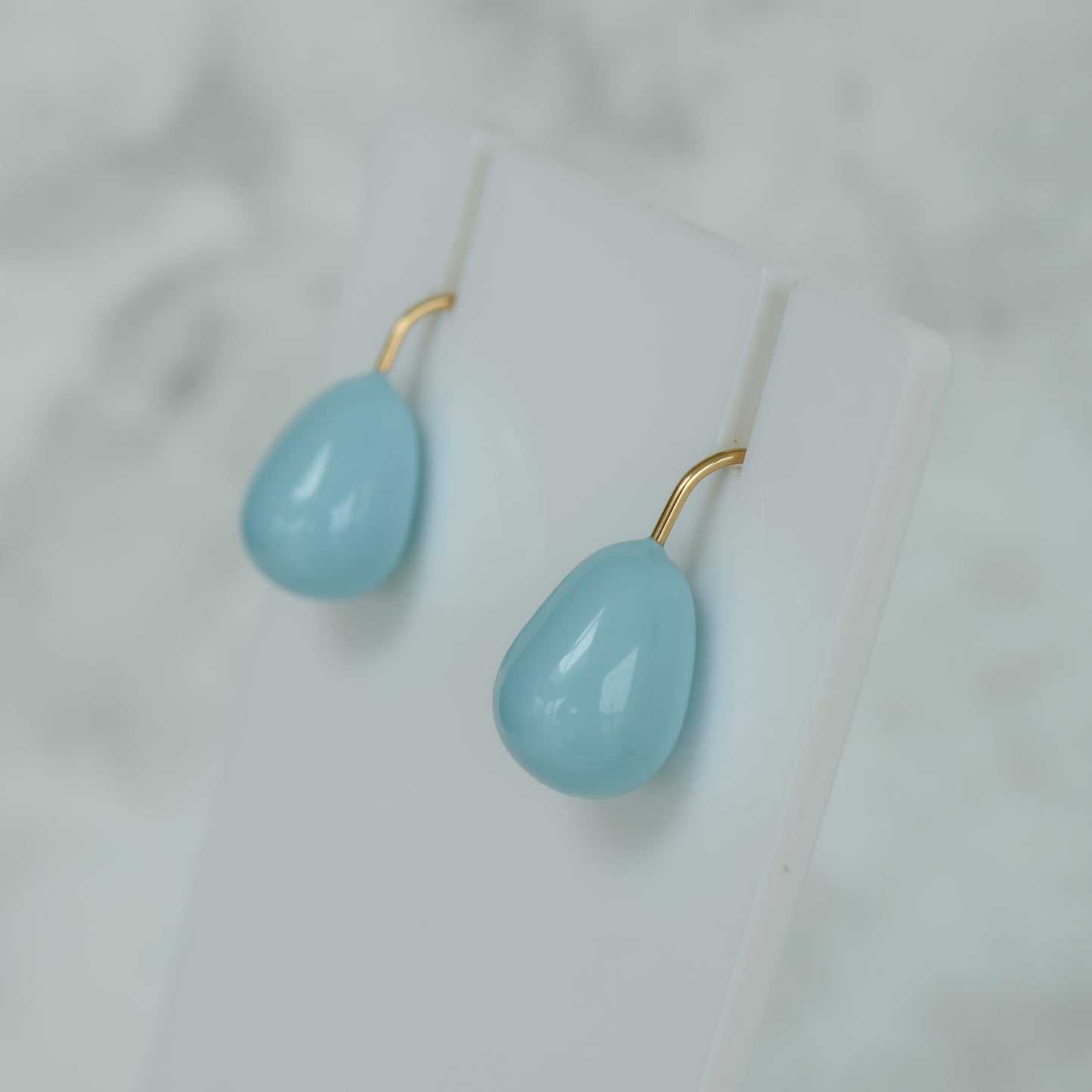 Dew Drop Earrings – Sky Blue