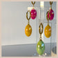 Aurora Iridescent Oval Drops - Ochre