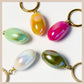 Aurora Iridescent Oval Drops - Sage Green