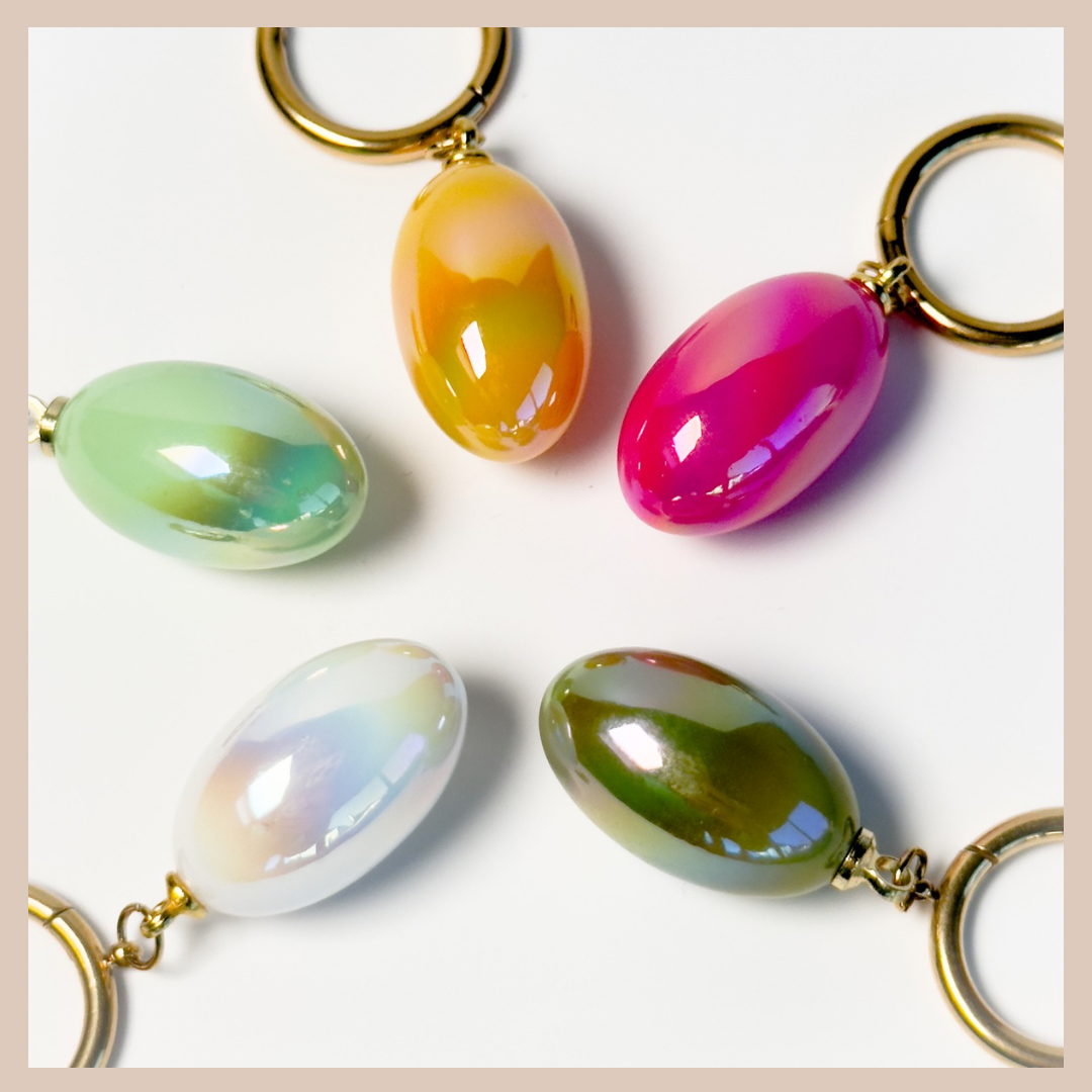 Pearlescent Oval Drops - Olive