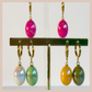 Aurora Iridescent Oval Drops - Soft Pink