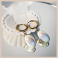 Aurora Iridescent Oval Drops - White