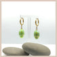 Aurora Iridescent Oval Drops - Sage Green