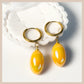 Aurora Iridescent Oval Drops - Ochre