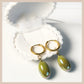 Aurora Iridescent Oval Drops - Olive