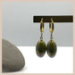 Aurora Iridescent Oval Drops - Olive