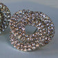 Silver Sparkle Elegant Swirl Diamanté Earrings - Silver