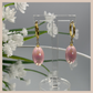 Aurora Iridescent Oval Drops - Soft Pink