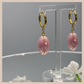 Aurora Iridescent Oval Drops - Soft Pink