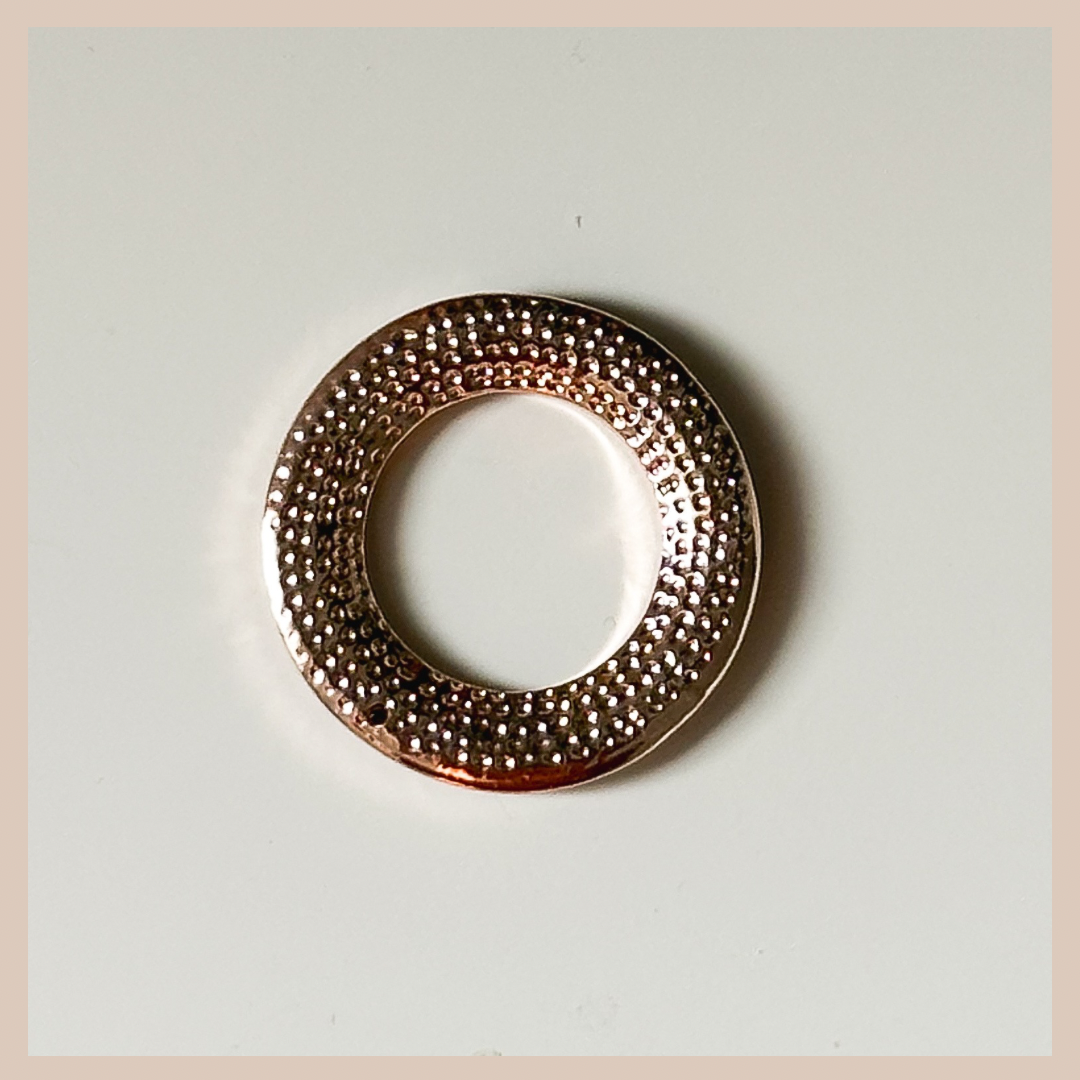 2 in 1 Diamanté Circle Drop Attachment - Rose Gold