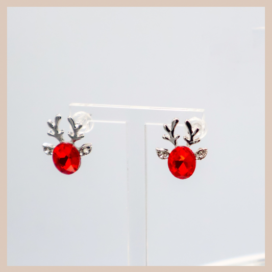 Christmas Rudolph Stud Earrings