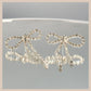 Diamante Bow Earrings - Silver