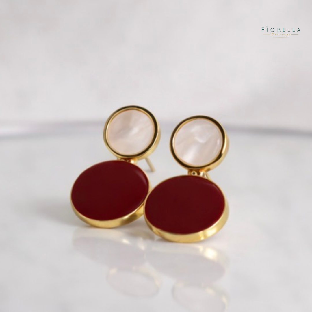 Luna Duo Drops – Warm Vintage Red